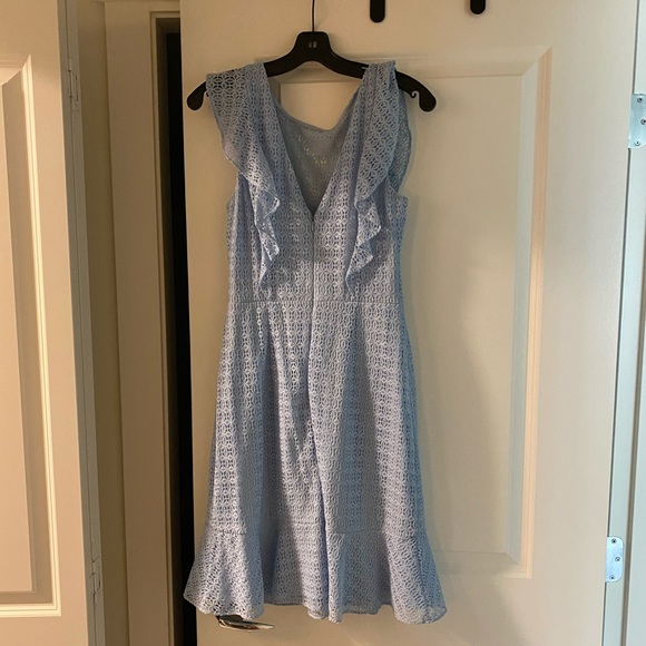 Baby Blue Guess Garden Party Frill Dress - Picture 4 of 4